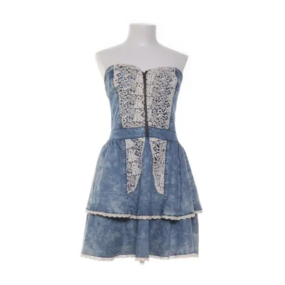 Denim jurk (JULIA LACE DRESS) van Perfect Jeans Gina Tricot Katoen, Elastaan
