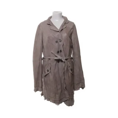 Läderkappa (Beige) från SixtyDays Polyester, Skinn