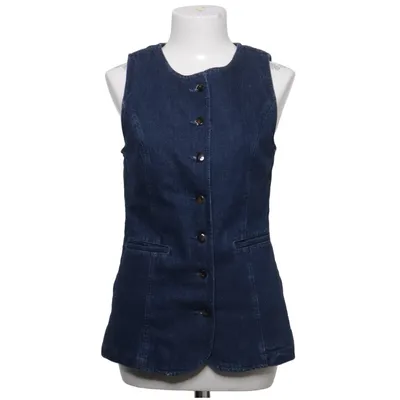 Spijker gilet (Blauw) van Sézane Denim Katoen, Elastaan