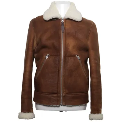 Shearling jacket (Brown, White) from Schott