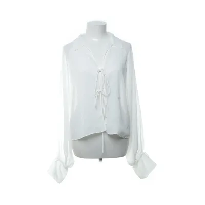 Wrap blouse (White, Transparent) from Nelly Polyester
