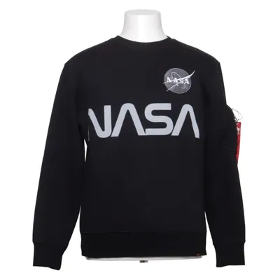 Collegetröja (Svart) från Alpha Industries Bomull, Polyester