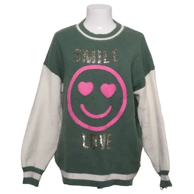 Sweater (Green, White, Pink) from Ciao Milano Acrylic, Polyamide