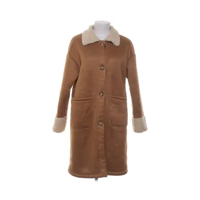 Shearlingjacka (Brun, Vit) från Shein Polyester