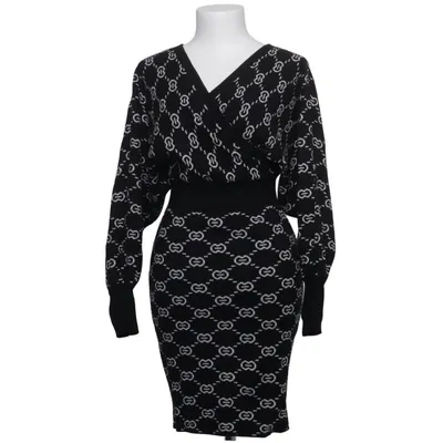 Klänning (Svart, Vit) från Moewy Polyester, Viskos