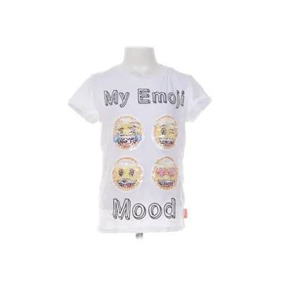 T-shirt (Vit, Flerfärgad) från Emoji Bomull, Elastan