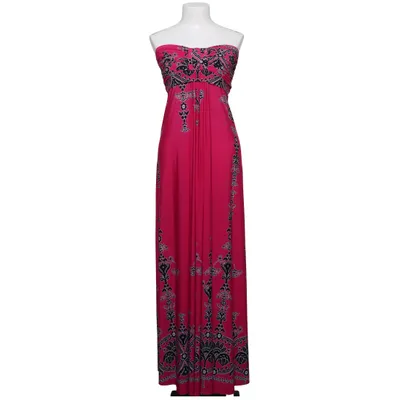 Maxi jurk (Roze, Zwart, Wit) van City Goddess Elastaan, Polyester