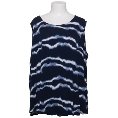 Débardeur (Bleu, Blanc) de Janina Curved Élasthane, Viscose
