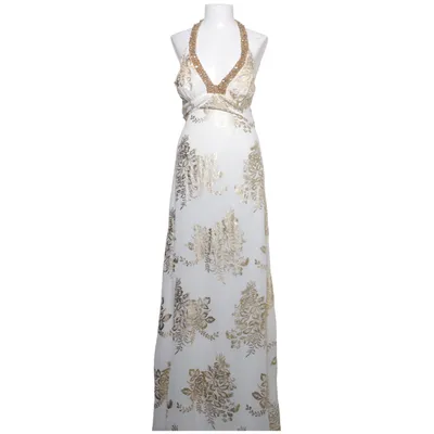 Robe de soirée (Blanc, Or) de XSCAPE Polyester
