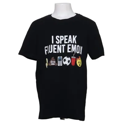 T-shirt (Zwart) van Emoji