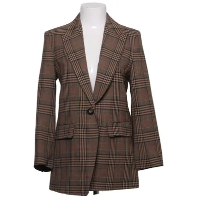 Blazer (Brown, Beige) from MaxMara Studio Acetate, Polyester, Wool