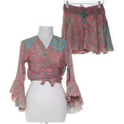 Set (Rosa, Flerfärgad) från S.N.Moda Silke, Viskos