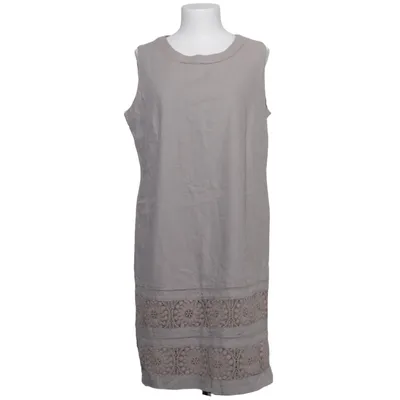 Jurk (Beige) van Adler Linnen, Polyester, Viscose