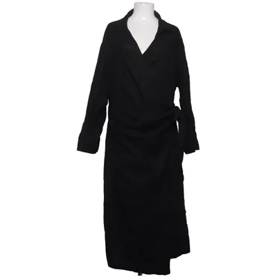 Wickelkleid (Schwarz) von H&M Premium Quality Baumwolle, Leinen
