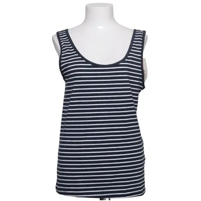 Tank Top (Blue, White) from Pure by Ulla Popken Elastane, Organic cotton