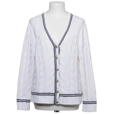 Cardigan (White, Black) from Insieme Acrylic, Cotton