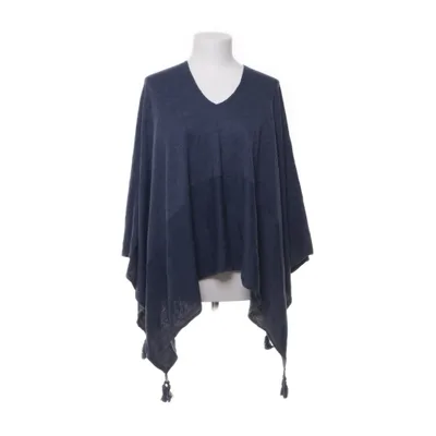 Poncho (Blue) from EDC Brand Polyester, Viscose, Polyamide, Wool