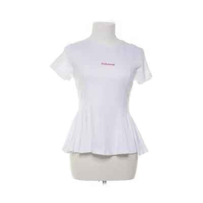 Peplum top (Wit) van Frakment Katoen