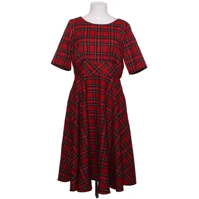 Kjole (Rød, Sort) fra Hell Bunny Elastan, Polyester, Viscose