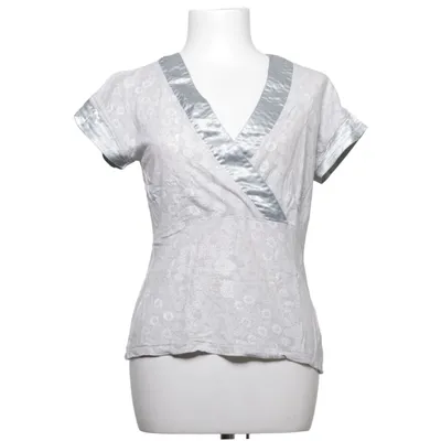 Omlottblus (Grå, Vit) från Indiska Viskos