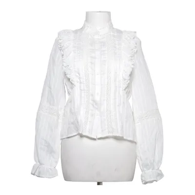Blouse (Blanc) de H&M Coton, Polyamide, Viscose