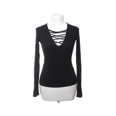 Long sleeve T-shirt (Black) from Bershka Elastane, Viscose
