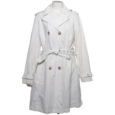 Trenchcoat (Vit) från Cappuccini Bomull, Nylon, Polyester