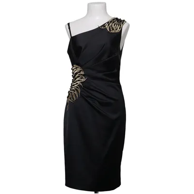 Robe de cocktail (Noir) de Butik Dayl Acétate, Élasthane, Polyamide