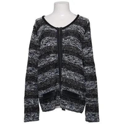 Cardigan (Black, White) from Faber Acrylic, Cotton, Polyester