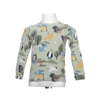 Lange mouwen shirt (Groen, Meerkleurig) van Polarn O. Pyret Elastaan, Organisch katoen
