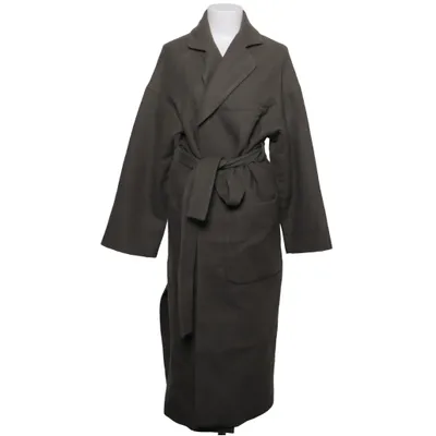 Jas (Groen) van Zara Woman Viscose, Wol
