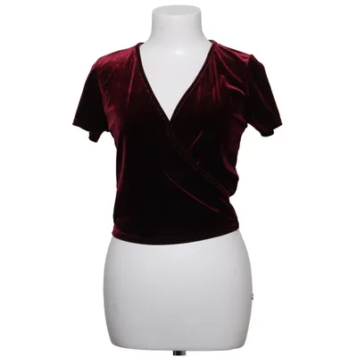 Wrap blouse (Red) from Urban Renewal Elastane, Polyester