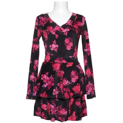 Dress (Black, Pink) from Made in italy Elastane, Polyester