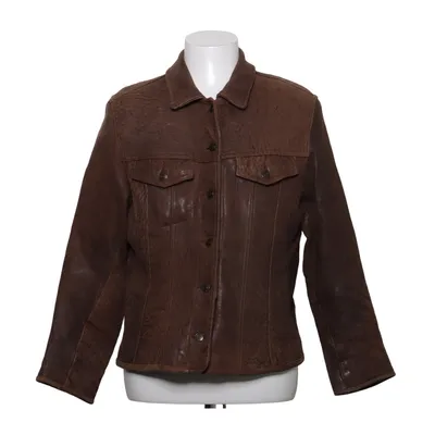 Veste en cuir (Marron) de Rock'n Blue Acétate, Coton, Cuir, Polyamide