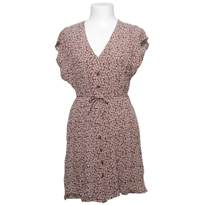 Jurk (Bruin, Wit) van Mango Basics Viscose