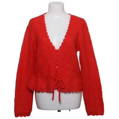 Cardigan (Rood) van La Maille Sézane Elastaan, Merinowol, Mohair, Polyamide