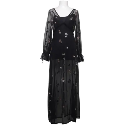 Långklänning (Svart, Silverfärgad, Guldfärgad) från Miss Selfridge Elastan, Polyester
