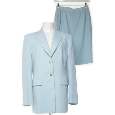 Skirt suit (Blue) from Jobis Wool