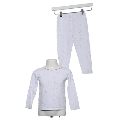 Pyjamasz (Hvid, Rød) fra The Little White Company Bomuld, Elastan
