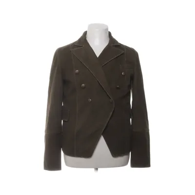 Læderblazer (Grøn) fra MDK Læder, Ruskind, Polyester, Bomuld