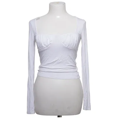 Top (Hvid) fra NA-KD Reborn Elastan, Viscose