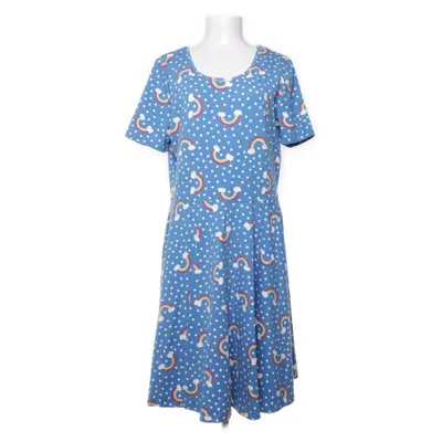 Dress (Blue, White) from Frugi Organic cotton, Elastane