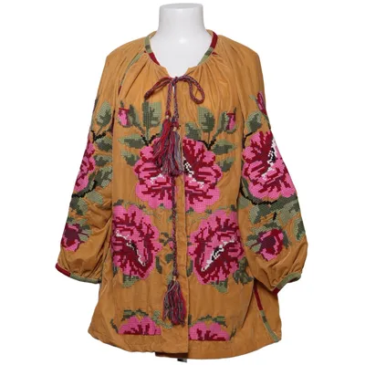 Cardigan (Bruin, Meerkleurig) van Kalami Rumi Viscose