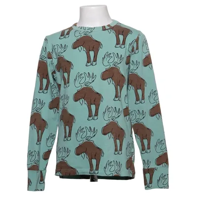 Long sleeve T-shirt (Green, Brown) from Maxomorra Cotton, Elastane
