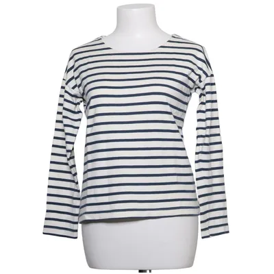 Long sleeve T-shirt (Blue, White) from Petit Bateau Cotton
