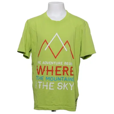 T-shirt (Groen) van Quechua Organisch katoen, Gerecycled polyester