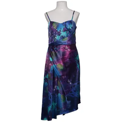 Cocktailklänning (Blå, Lila, Flerfärgad) från Début Acetat, Elastan, Polyester