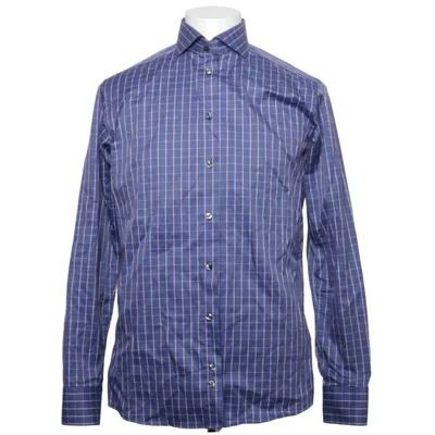 Shirt (Blauw, Wit) van Eton Katoen