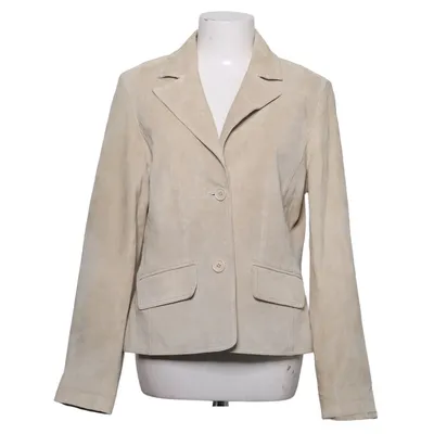 Læderblazer (Beige) fra Terrific Active Læder, Polyester