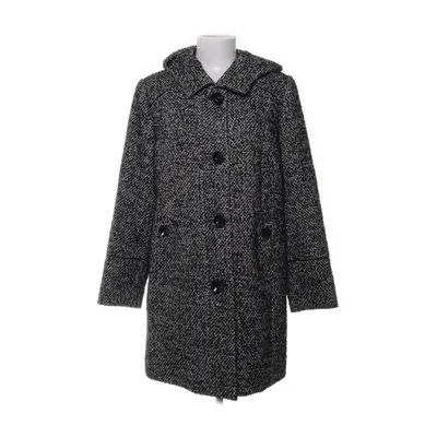 Coat (Black, White) from Flare Collection Acrylic, Polyester, Wool